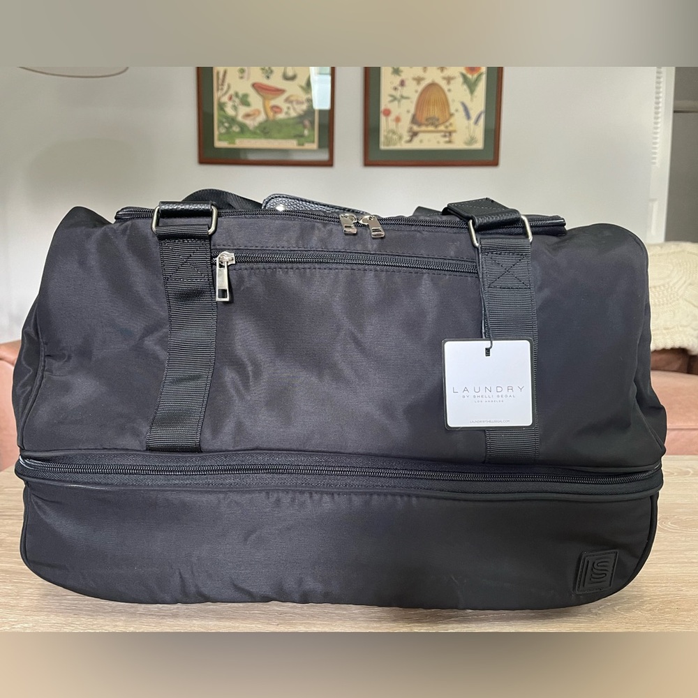 NWT Double Decker Travel / Duffel Bag - Laundry by Shelli Segal